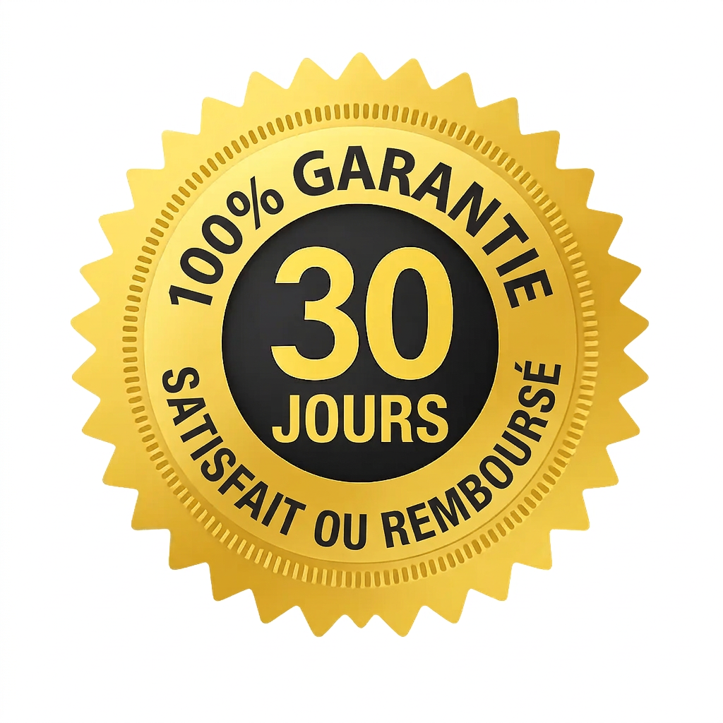 Garantie satisfait ou remboursé de 30 jours
